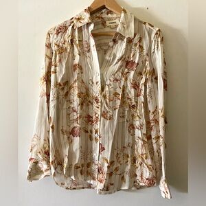 L’Agence Silk buttoned Blouse